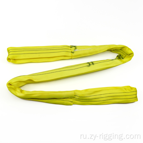 Желтый 3ton Polyester Plat Cargo Craw Round Sling